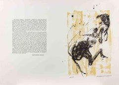 Composizione astratta - Litografia di Marino Haupt - Anni '70