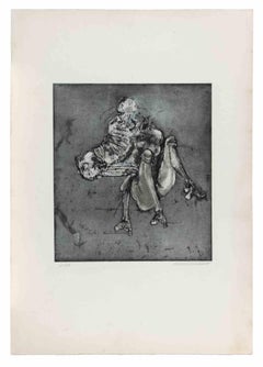 Composition - Etching by Marino Haupt - 1980s