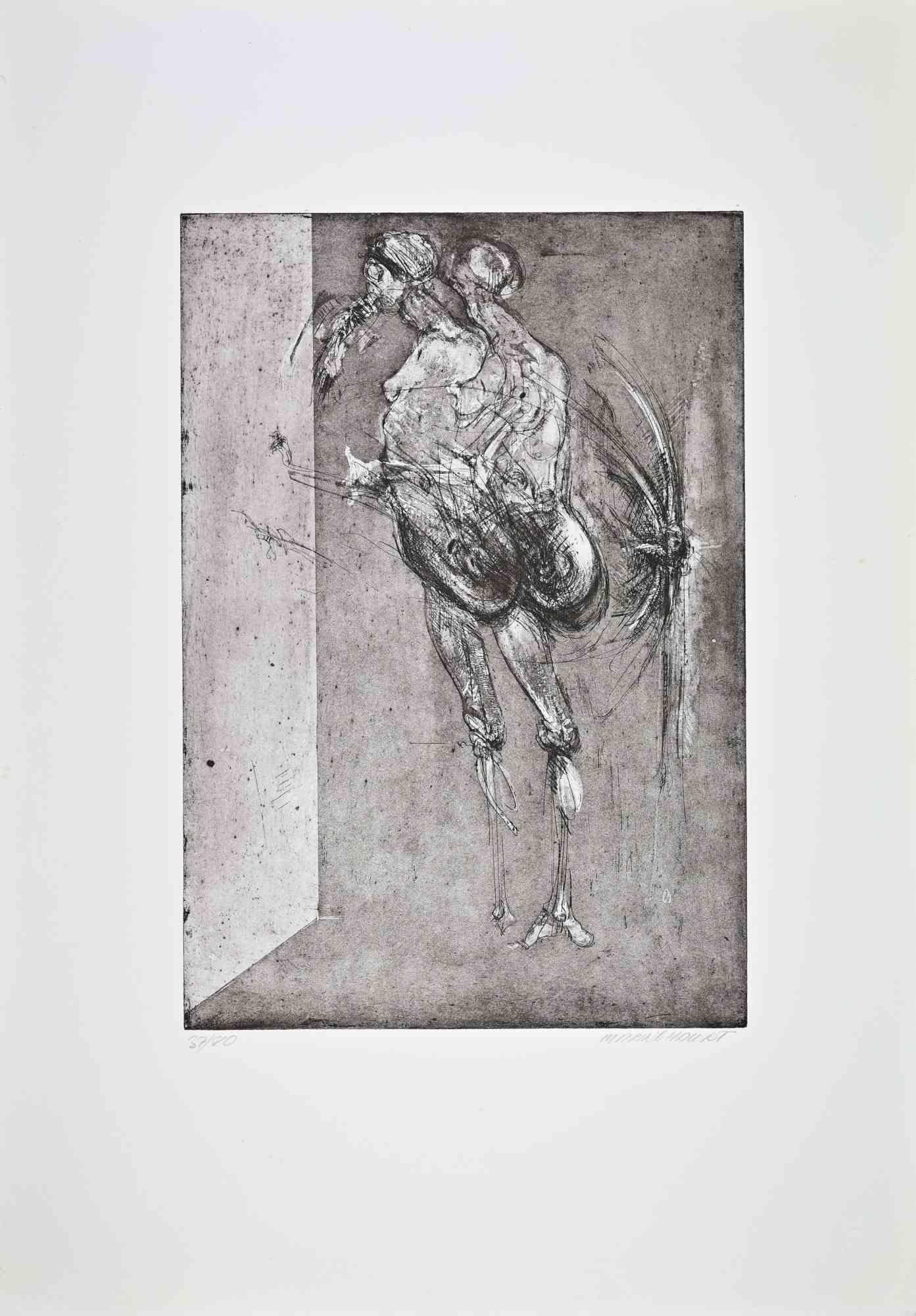 Composition - Lithograph by Marino Haupt - 1980s