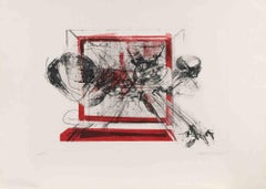 Komposition - Lithographie von Marino Haupt - 1980er Jahre