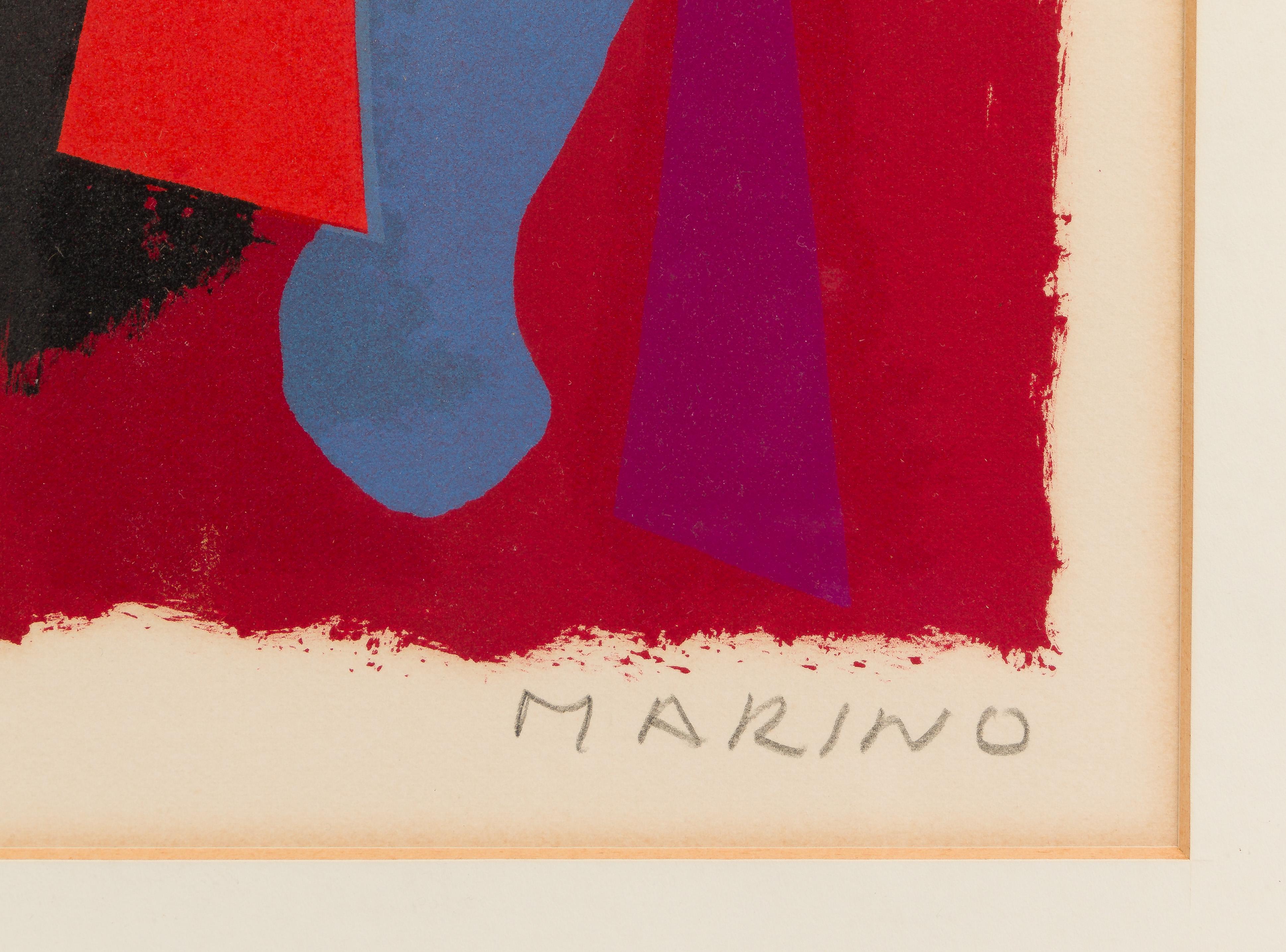 Mid-Century Modern Marino Marini (Italian, 1901-1980) 'Cheveaux et Cavaliers V' Lithograph For Sale