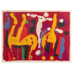 Marino Marini (Italian, 1901-1980) 'Cheveaux et Cavaliers V' Lithograph