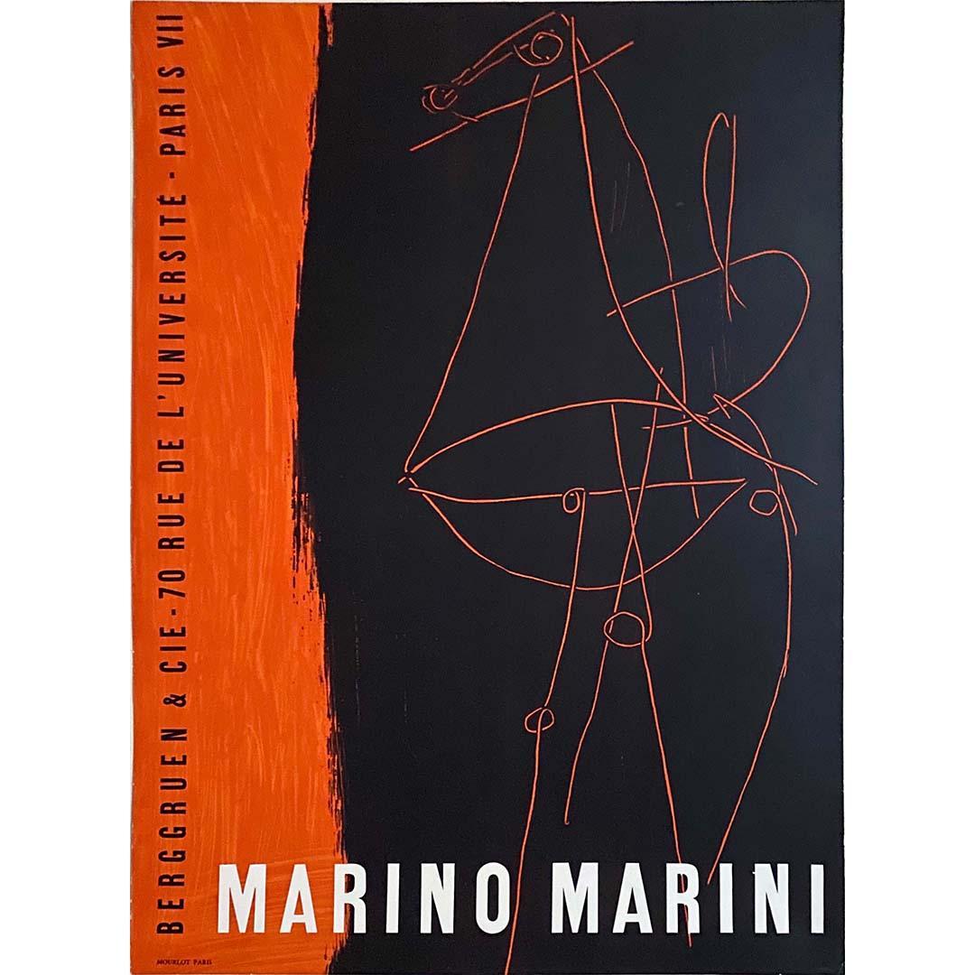 Marino Marini 🇮🇹 (1901-1980) is an artist known for his figurative equestrian sculptures.

Throughout his life, he focused on the theme of horse and rider. He was also noted for his expressive busts with sad, abstract faces, as well as for his