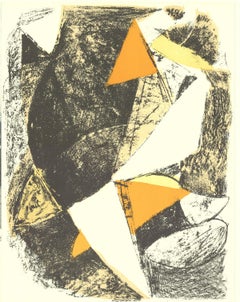 1963 Marino Marini „Cheval et Cavalier“ Mehrfarbige Lithographie des Modernismus, 1963