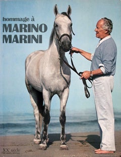 1974 After Marino Marini 'XXe Siecle Hommage a Marino Marini' Modernism Book