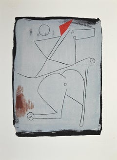 Acrobats - Gravure et aquatinte de Marino Marini - 1963