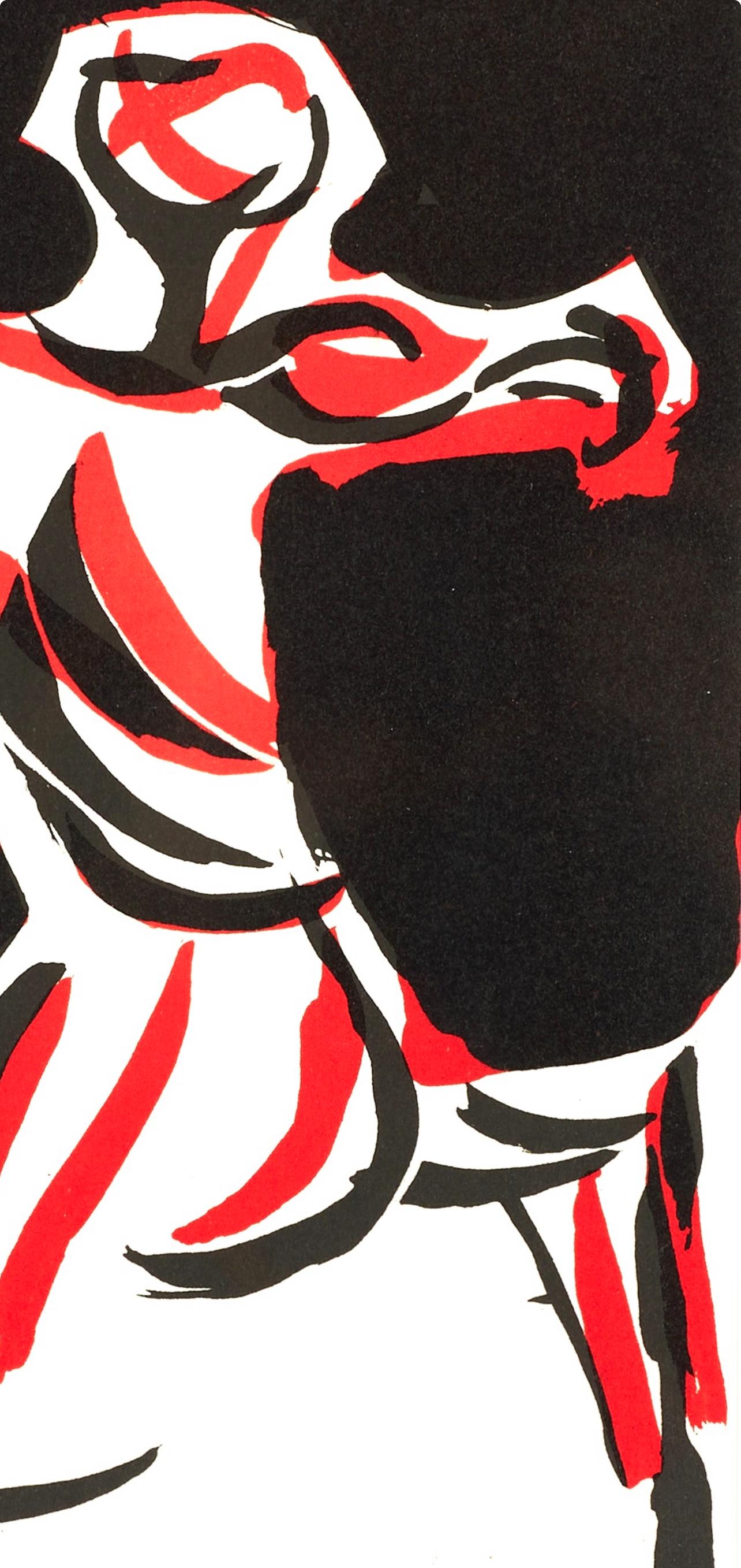 Cavalier, Société internationale d'art XXe siècle - Modern Print by Marino Marini