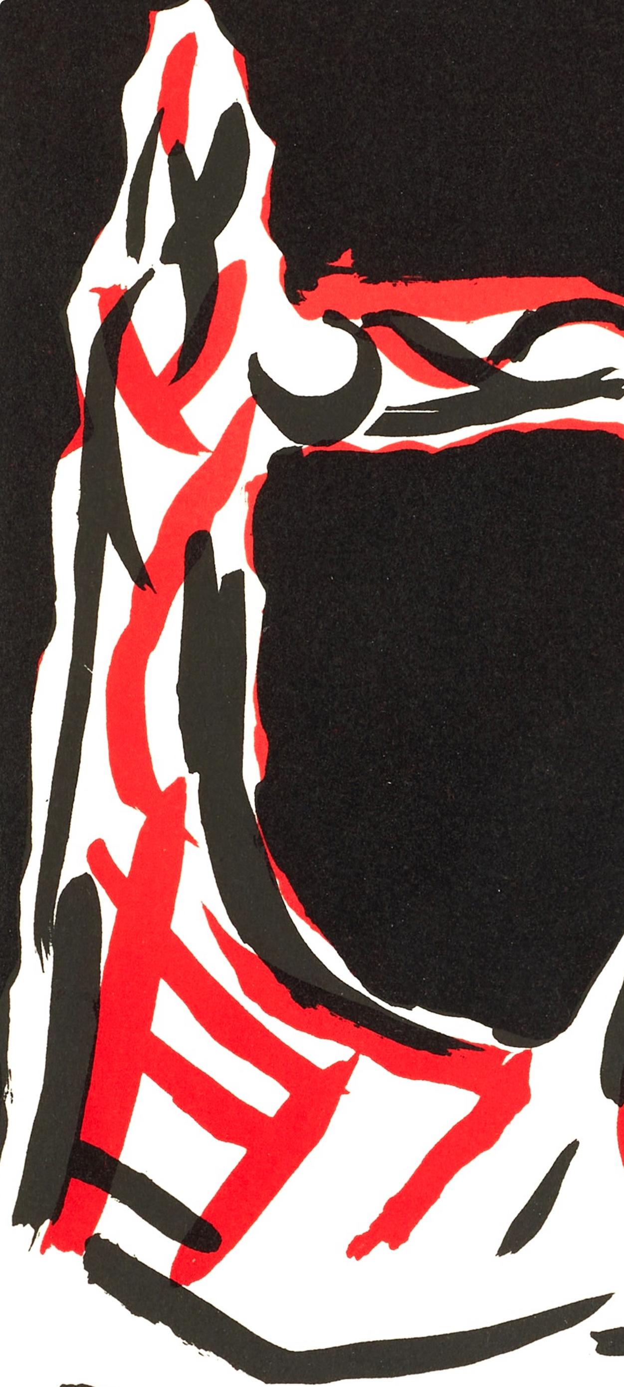 Cavalier, Société internationale d'art XXe siècle - Black Figurative Print by Marino Marini