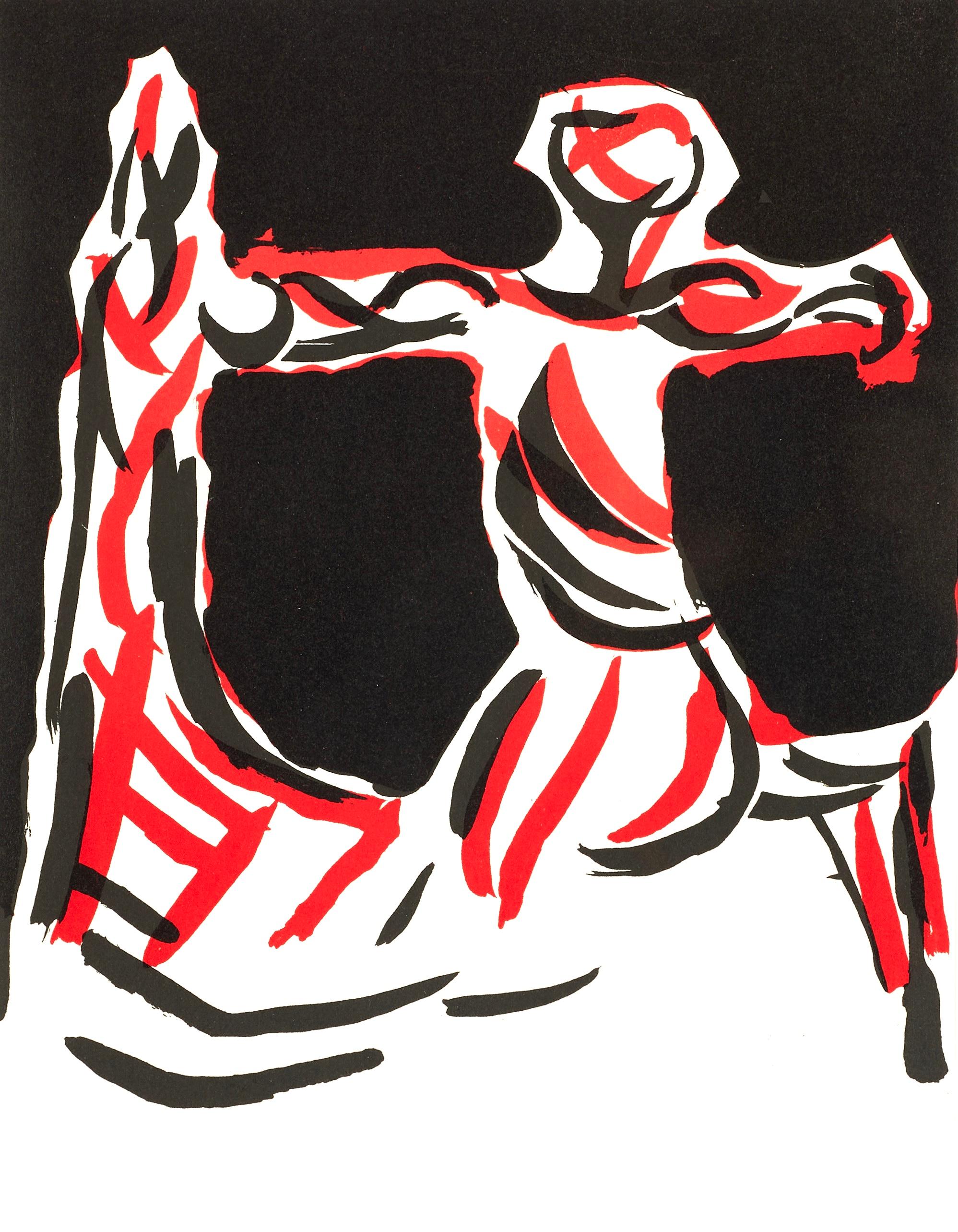 Marino Marini Figurative Print - Cavalier, Société internationale d'art XXe siècle