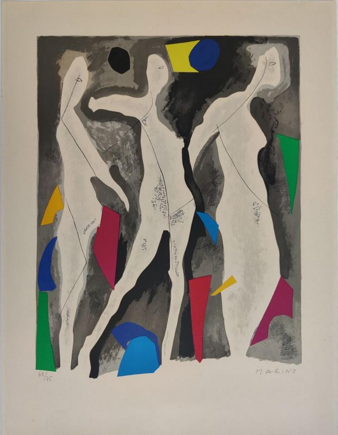 Marino Marini Abstract Print - Characters from The Rite of Spring