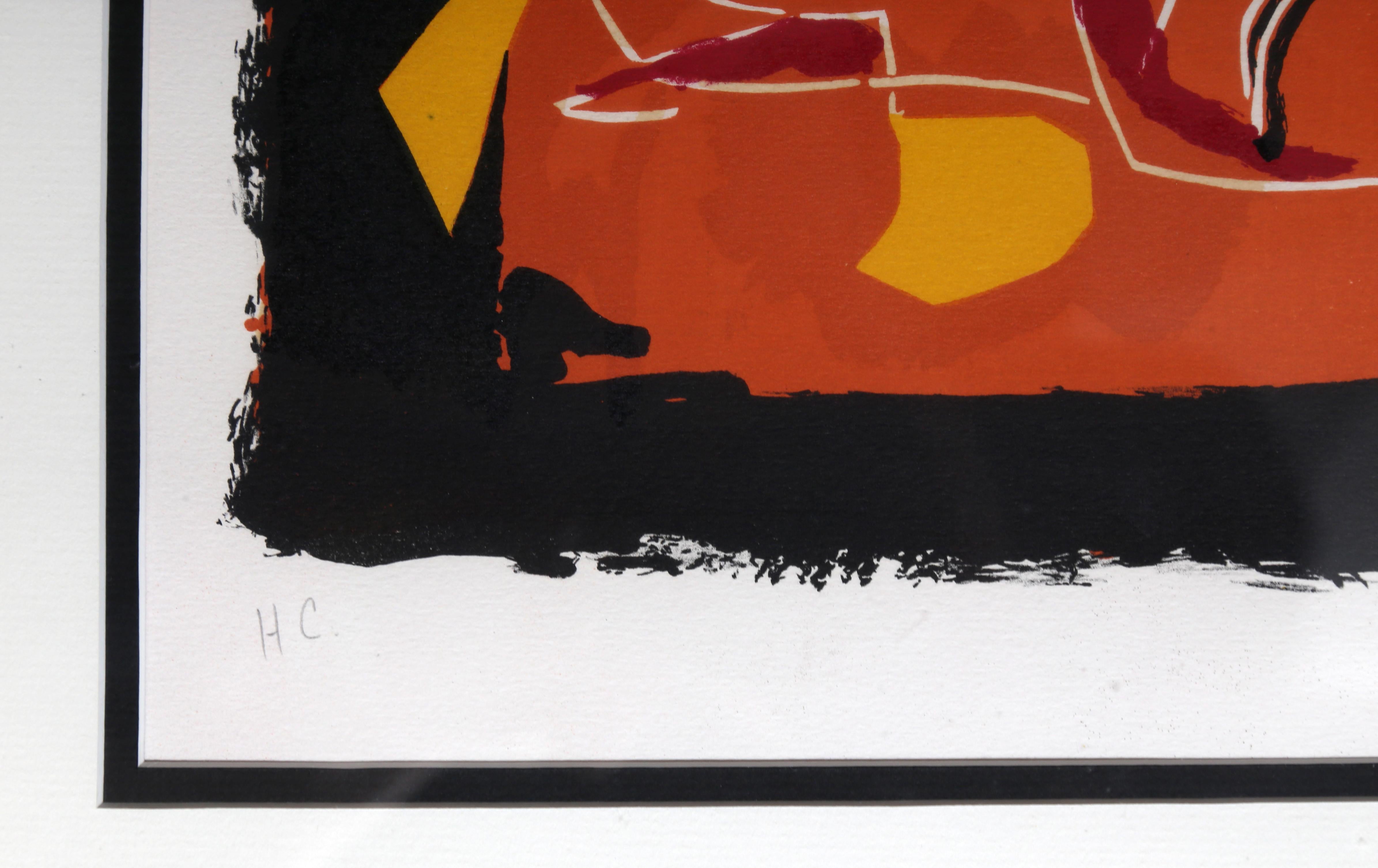 Chevaux et Cavaliers III, Litografía de Marino Marini 3