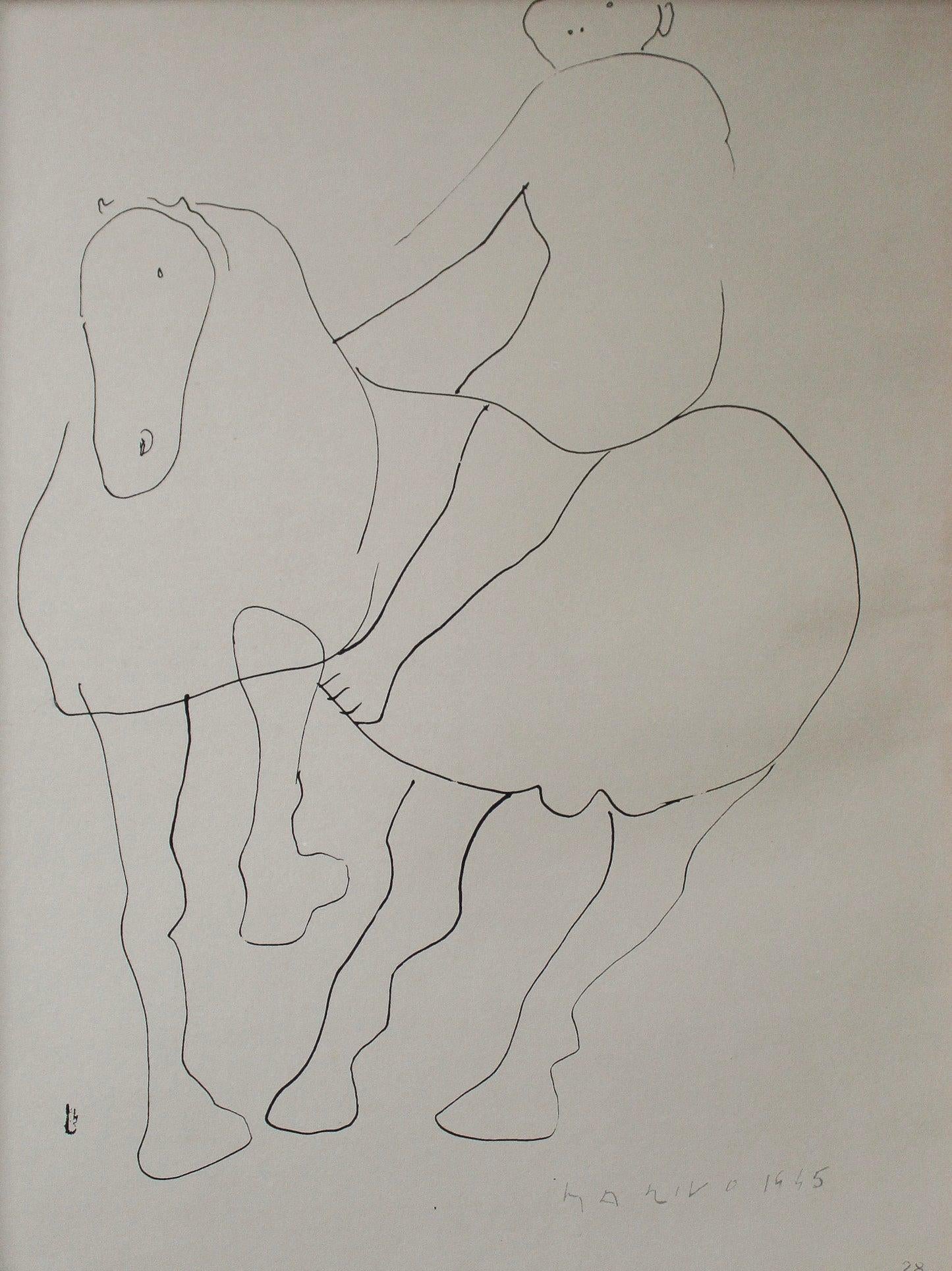 Farblithographie, Pferd #01, Marino Marini (1901-1980) im Angebot 3