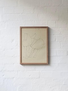 Vintage Colour Lithograph, Horse #01, Marino Marini (1901-1980)