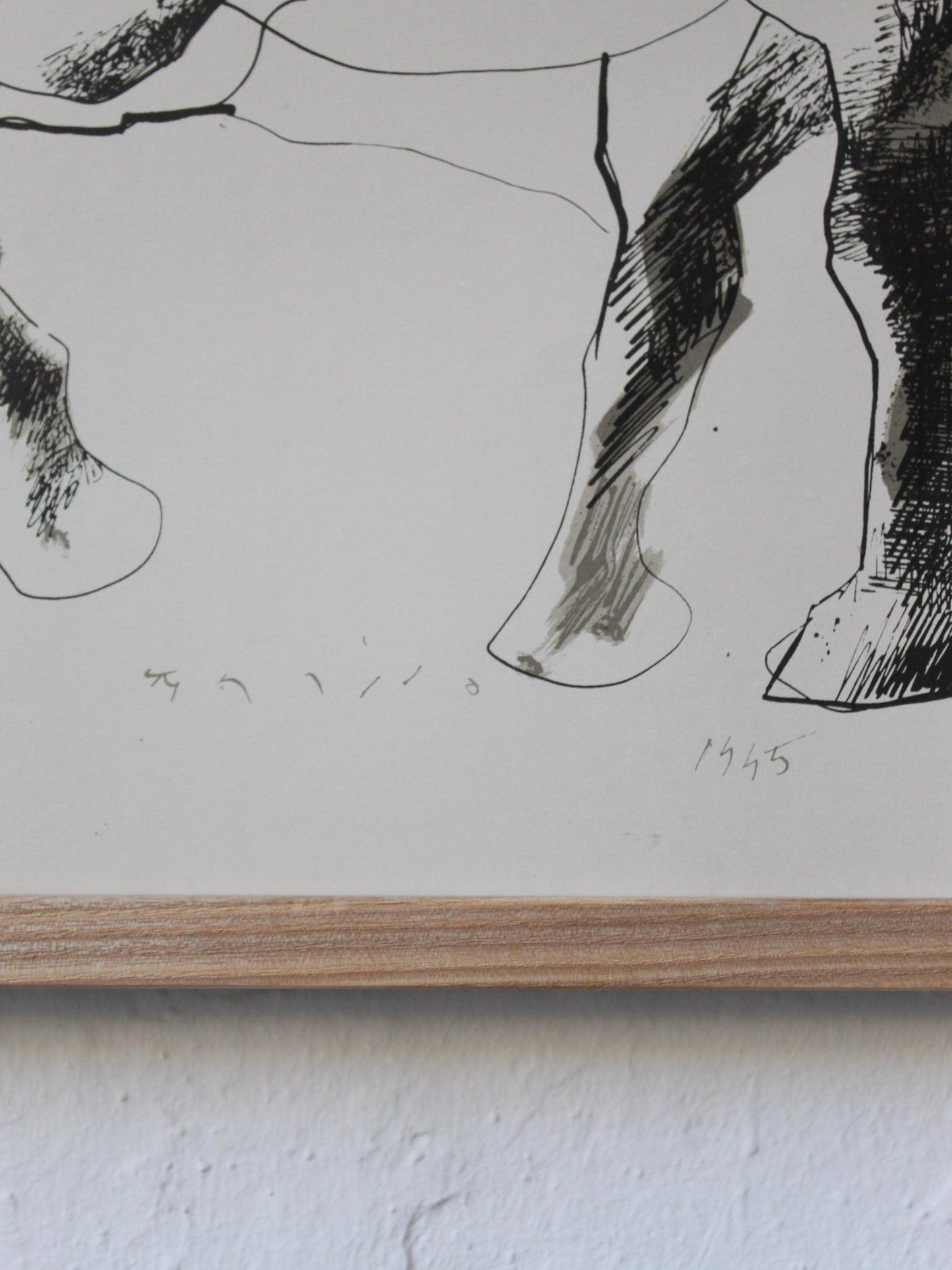 Farblithographie, Pferd #05, Marino Marini (1901-1980) im Angebot 2