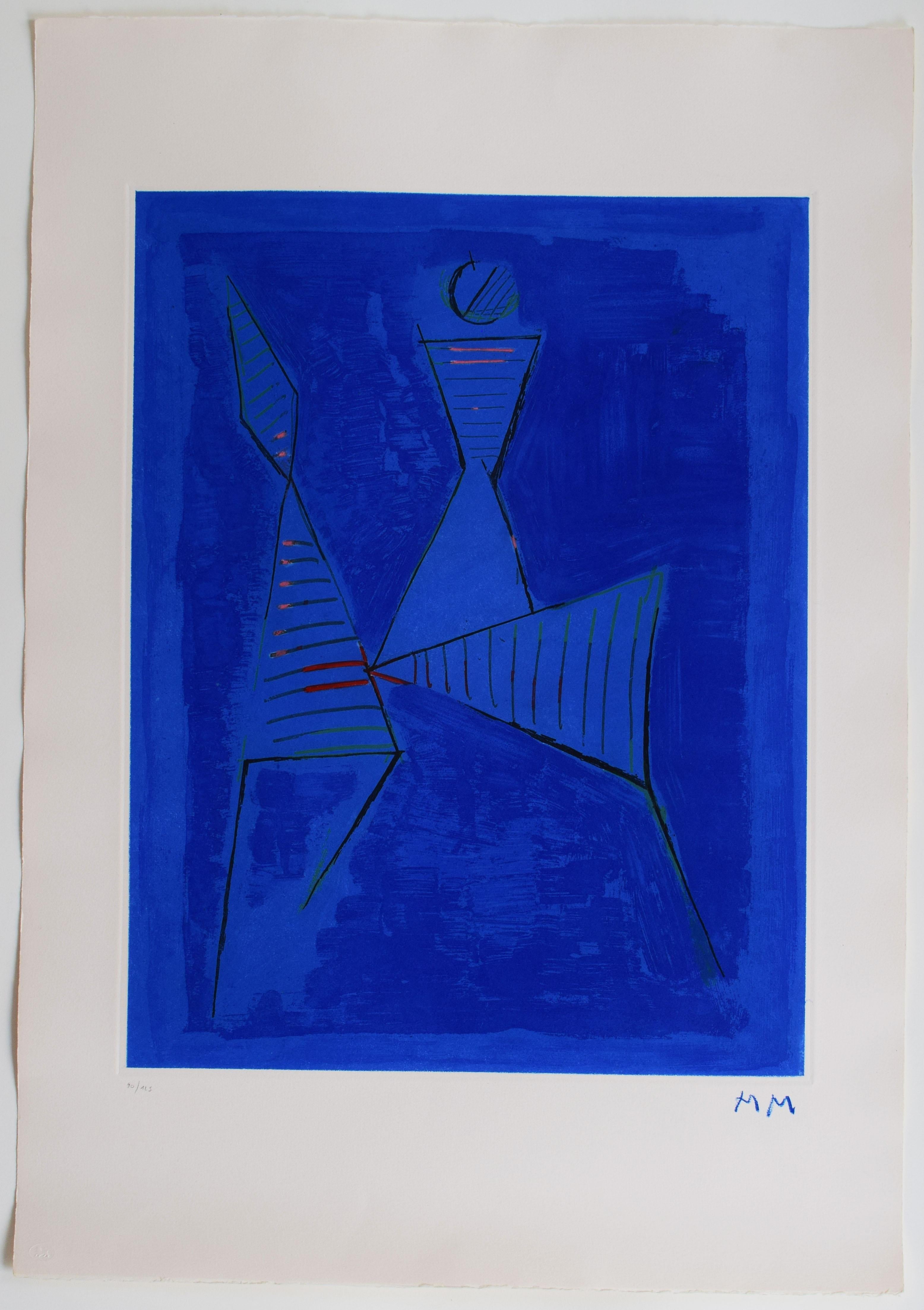 Composición I, de: Marino de Goethe - Arte Italiano Alemán Goethe - Print de Marino Marini