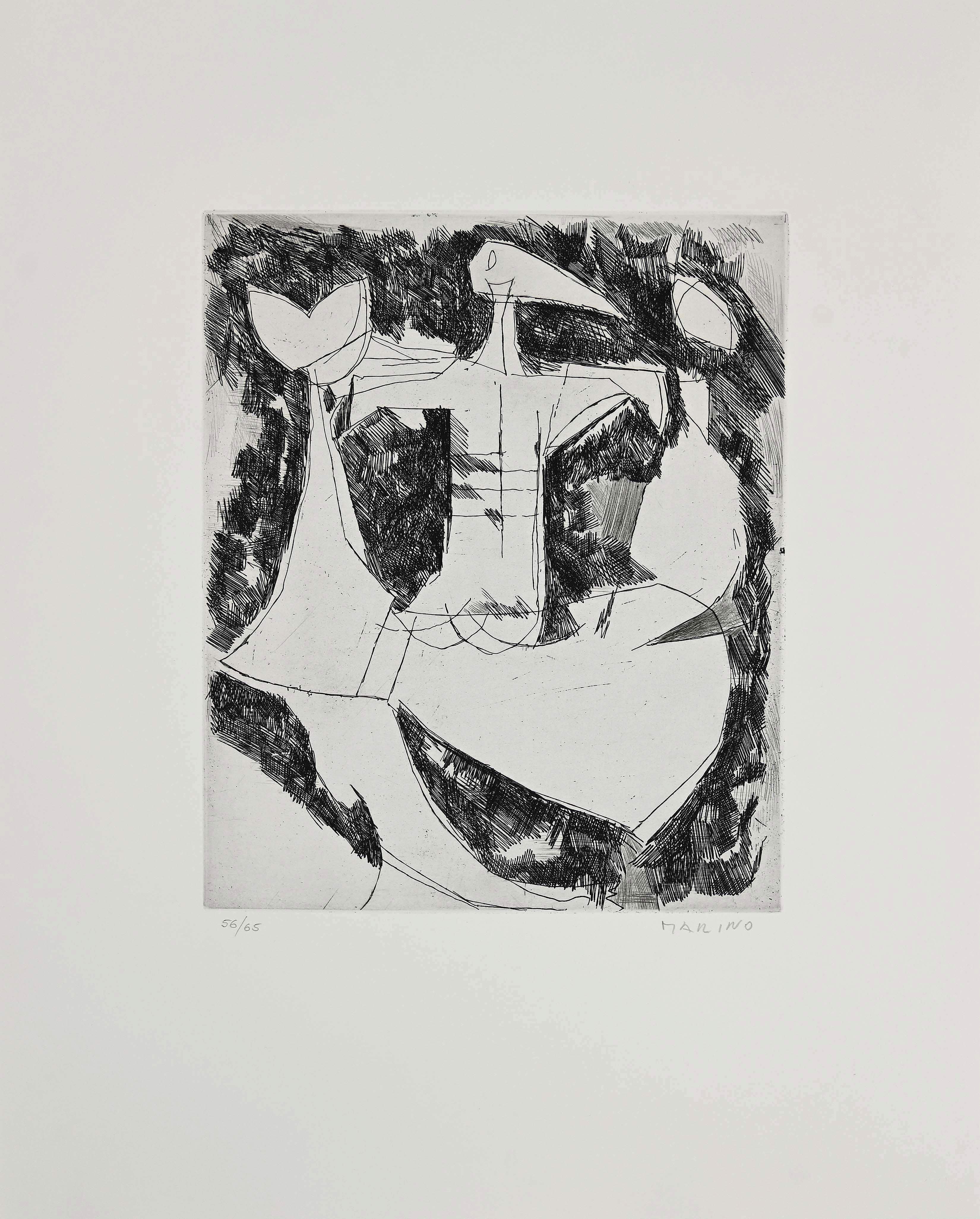 Original-Radierung und Kaltnadelradierung. 1956 von Marino Marini realisiert.

Vom Künstler mit Bleistift handsigniert und nummeriert. 

Auflage: 65 Exemplare.  

Ref.: G. di San Lazzaro n. 40a; G. Toninelli n. 45.

Bildabmessungen: 30x24,5 cm

Sehr