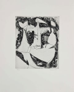 Composizione I - Acquaforte originale di Marino Marini - 1956