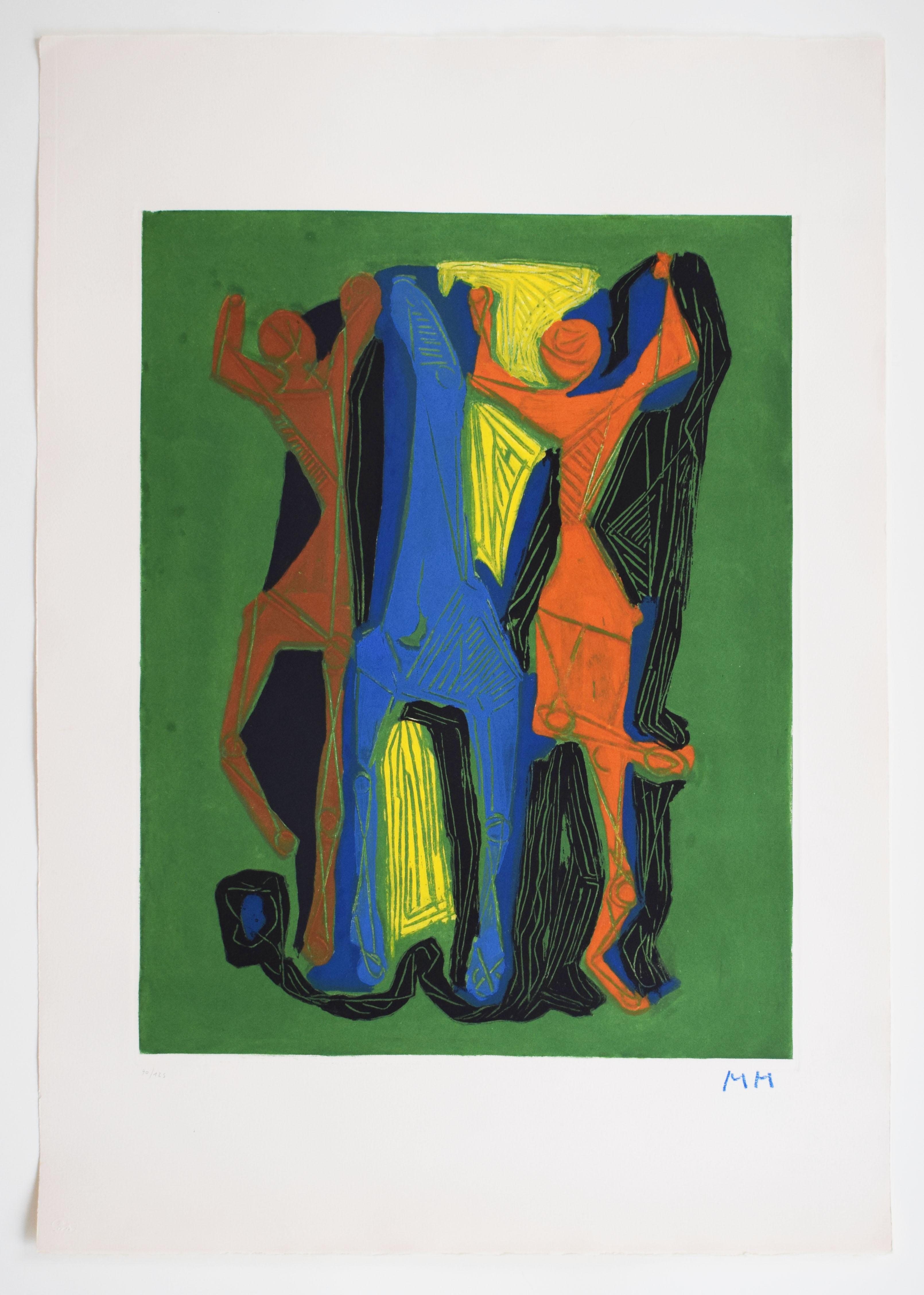 Composición II, de: Marino de Goethe - Arte Italiano Alemán Goethe - Print de Marino Marini