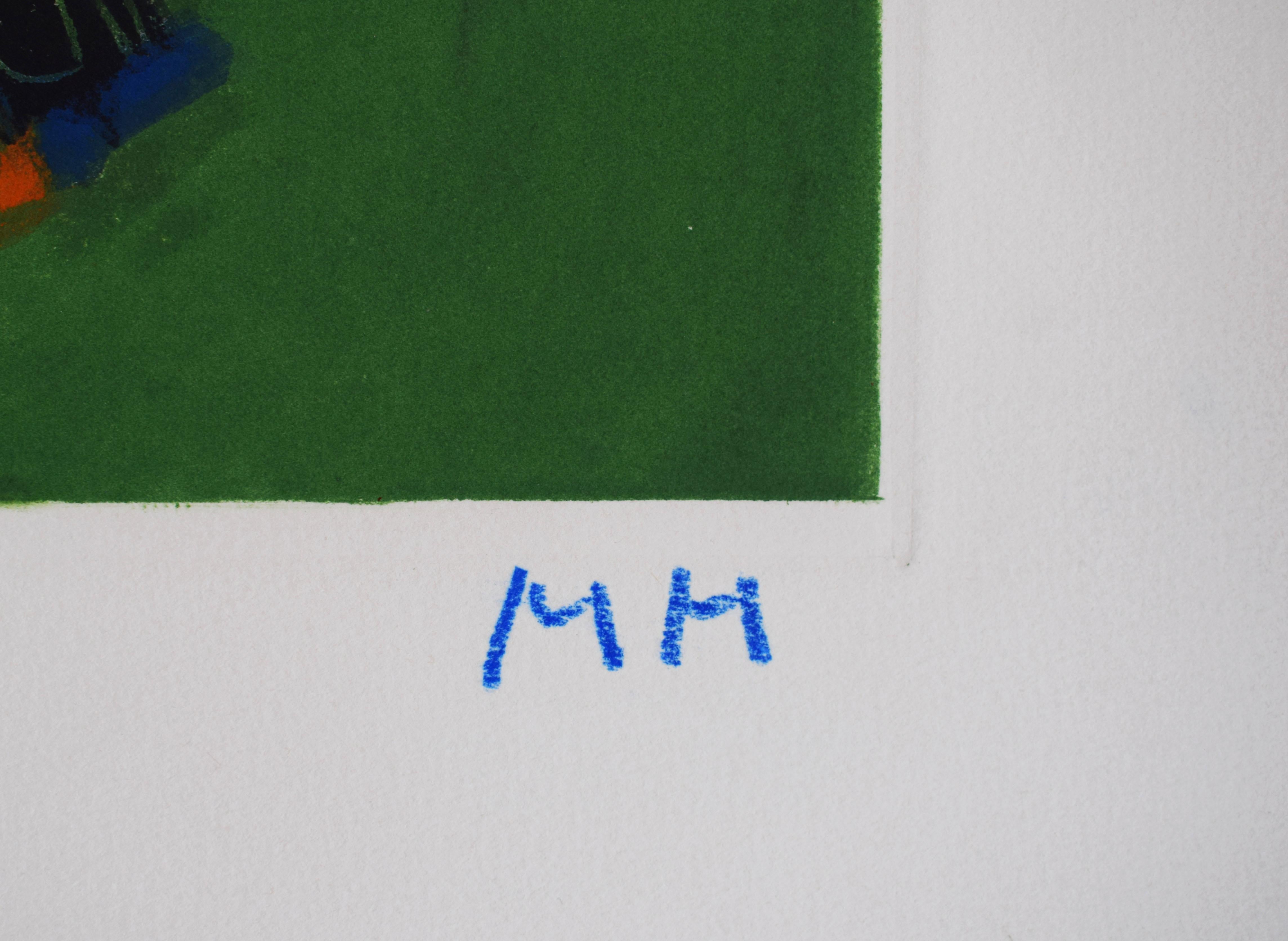 Composición II, de: Marino de Goethe - Arte Italiano Alemán Goethe - Figurative Print Negro de Marino Marini