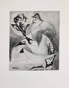 Komposition II - Original-Radierung von Marino Marini - 1969