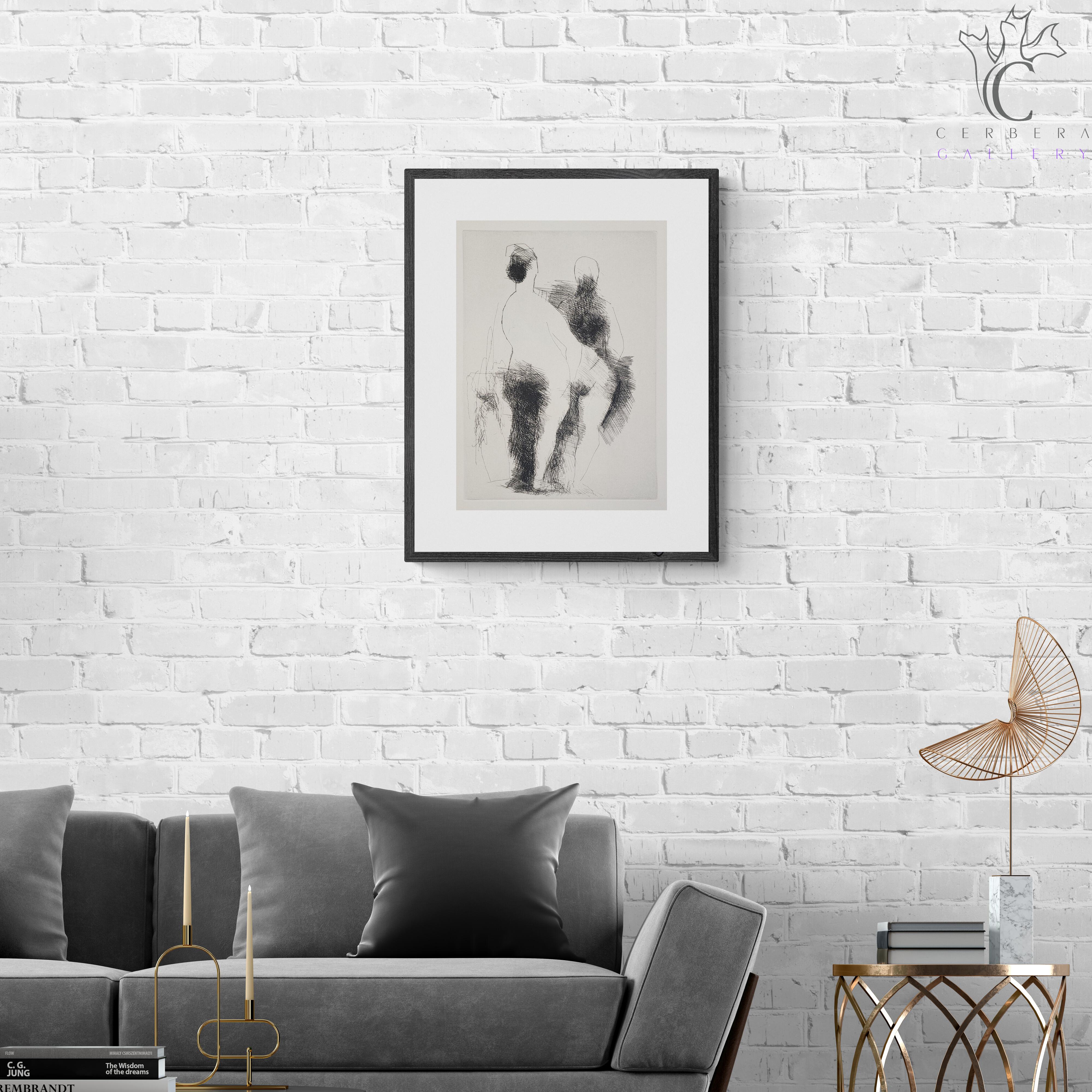 Due Pomone (55% OFF LIST PRICE + 10$ OFF SHIPPING - FOR A VERY LIMITED TIME!) - Modern Print by Marino Marini