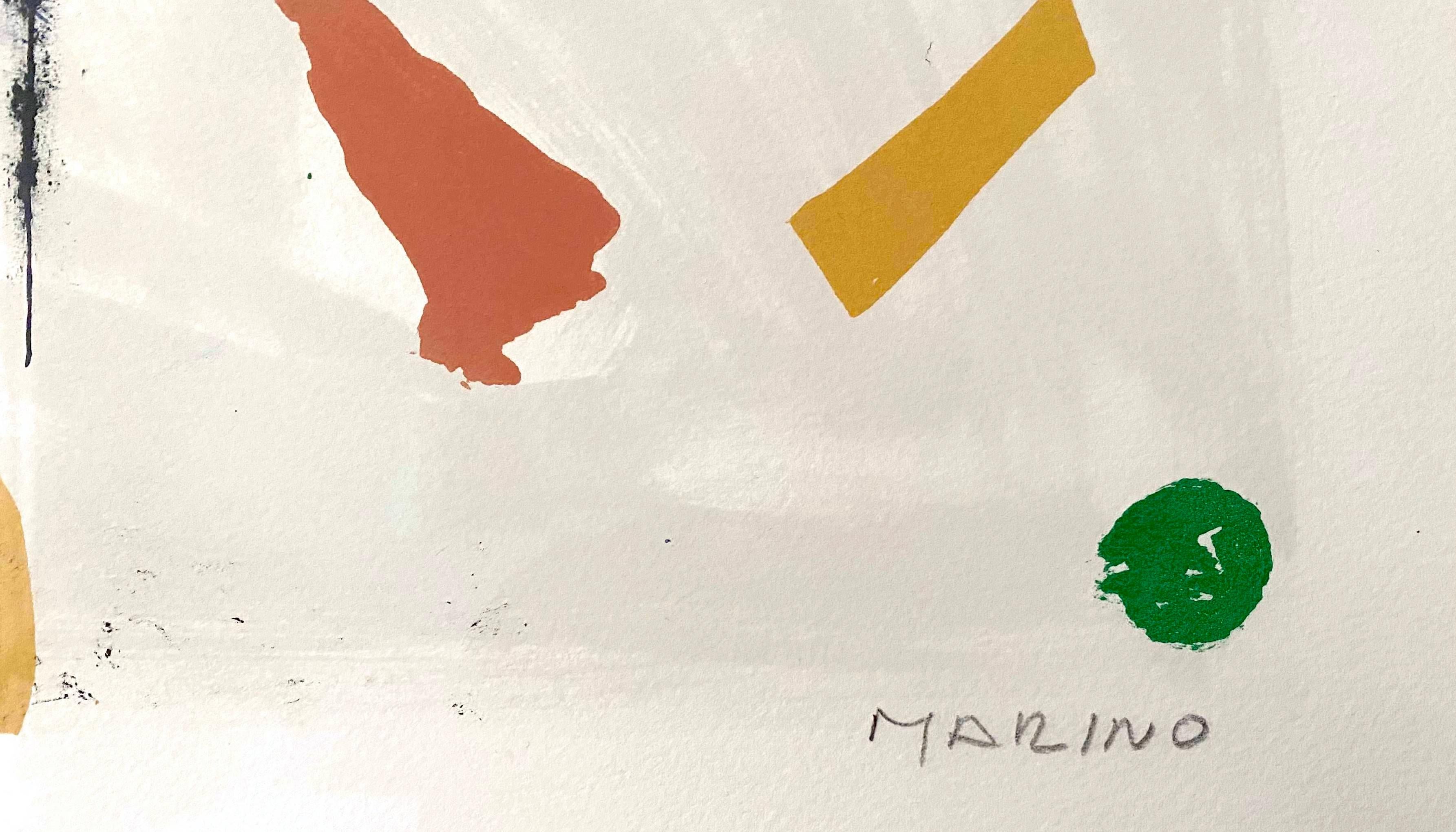 De la couleur à la forme VIII  - Beige Figurative Print par Marino Marini