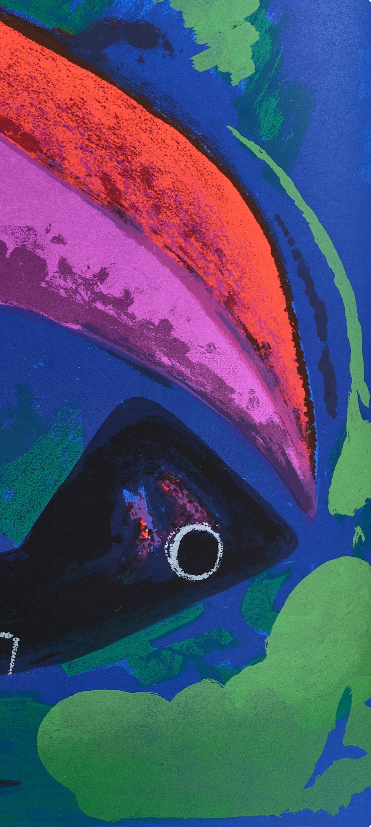 Guerrier, Sociedad Internacional de Arte del Siglo XX - Abstract Print Azul de Marino Marini