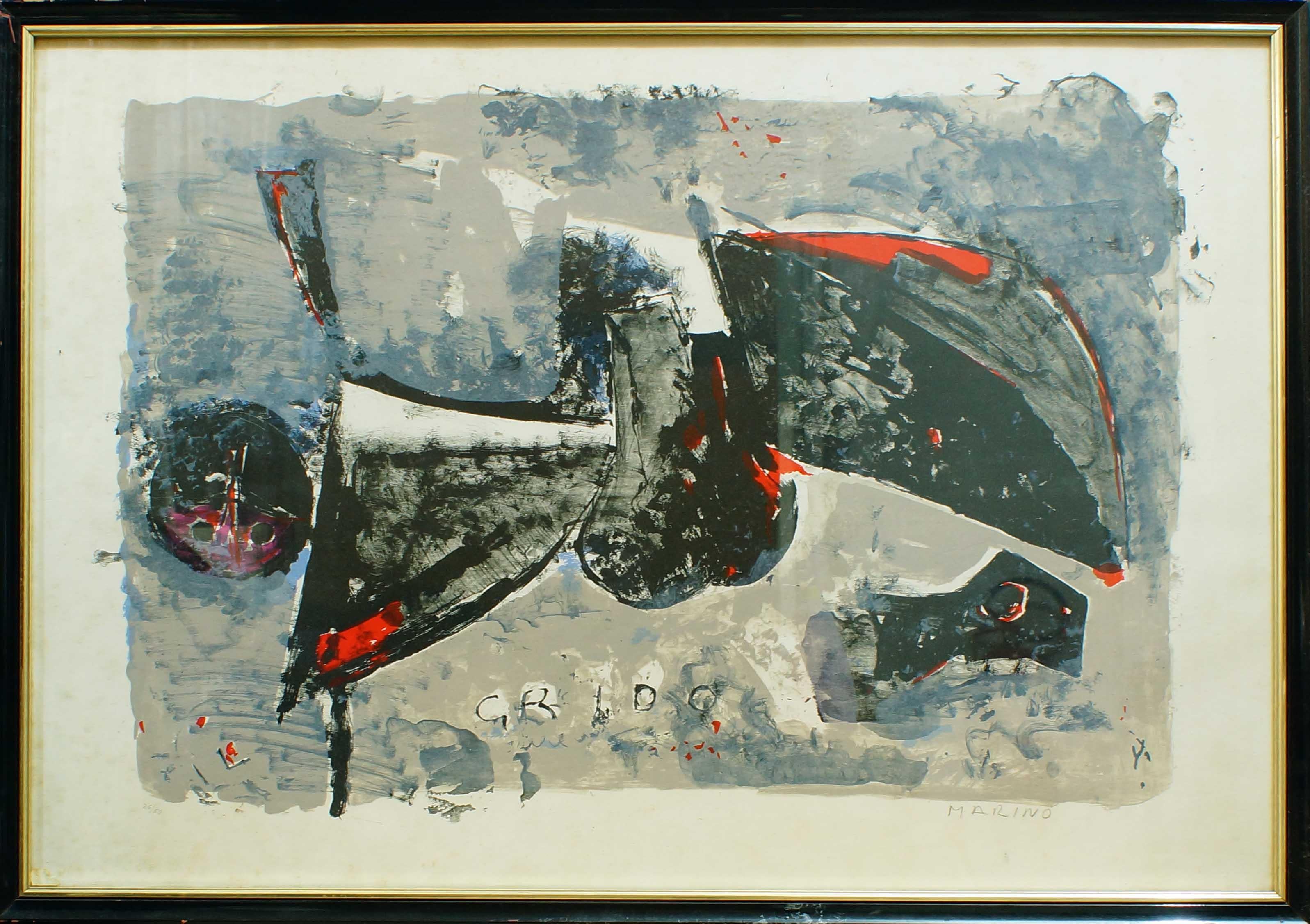 Il Grido (The Cry) - Lithographie de Marino Marini - 1965 en vente 1
