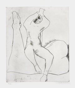 Jugglers Riding - Original-Radradradradierung von Marino Marini - 1969