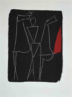Knight and Horse - Original Etching by Marino Marini  - 1963