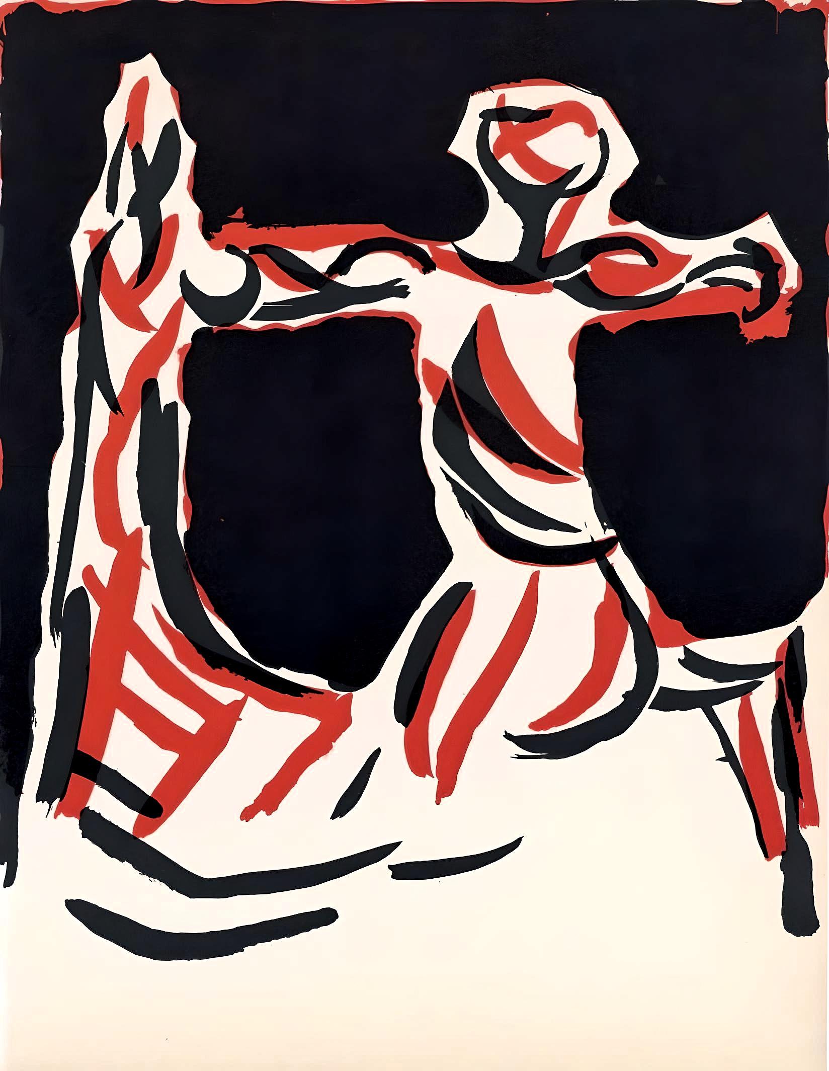 Abstract Print Marino Marini - Marini, Cavalier, XXe Siècle (d'après)