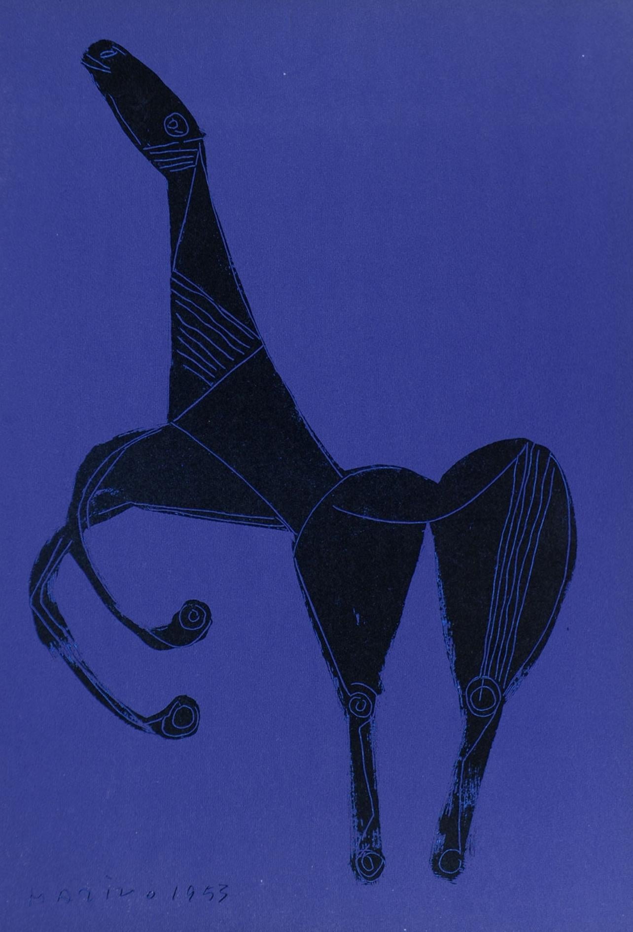 Marino Marini Abstract Print – Marini, Komposition, XXe Siècle (nach)