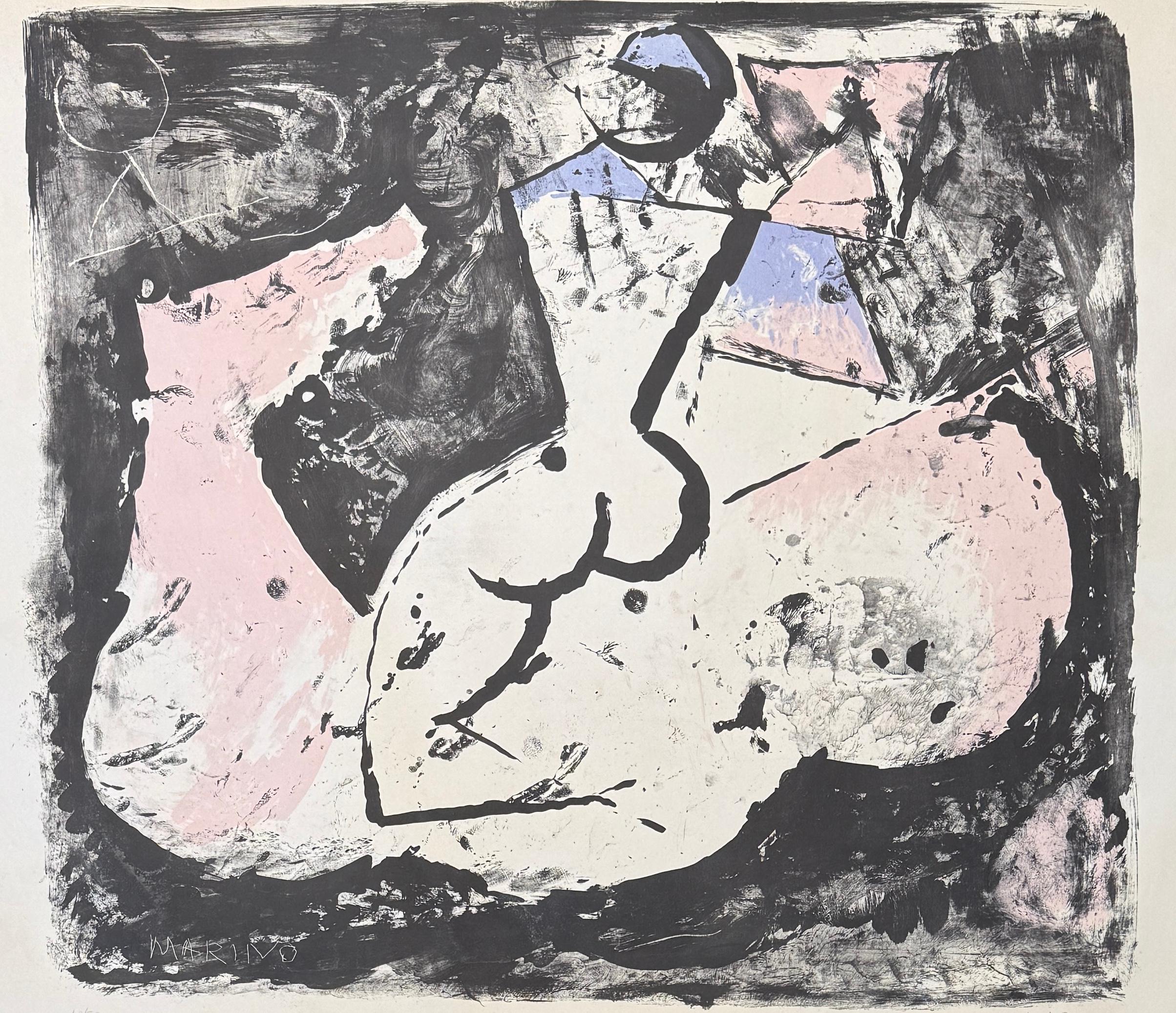 Marino Marini (1901-1980) - Cavallo e cavaliere - litografía sobre papel - 1965 en venta 3