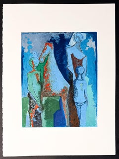 Marino Marini ( 1901 - 1980) - Acquaforte a colori a punta secca su carta - 1977