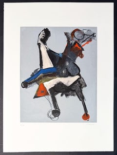 Marino Marini ( 1901 - 1980) - Colour drypoint etching on paper - 1977