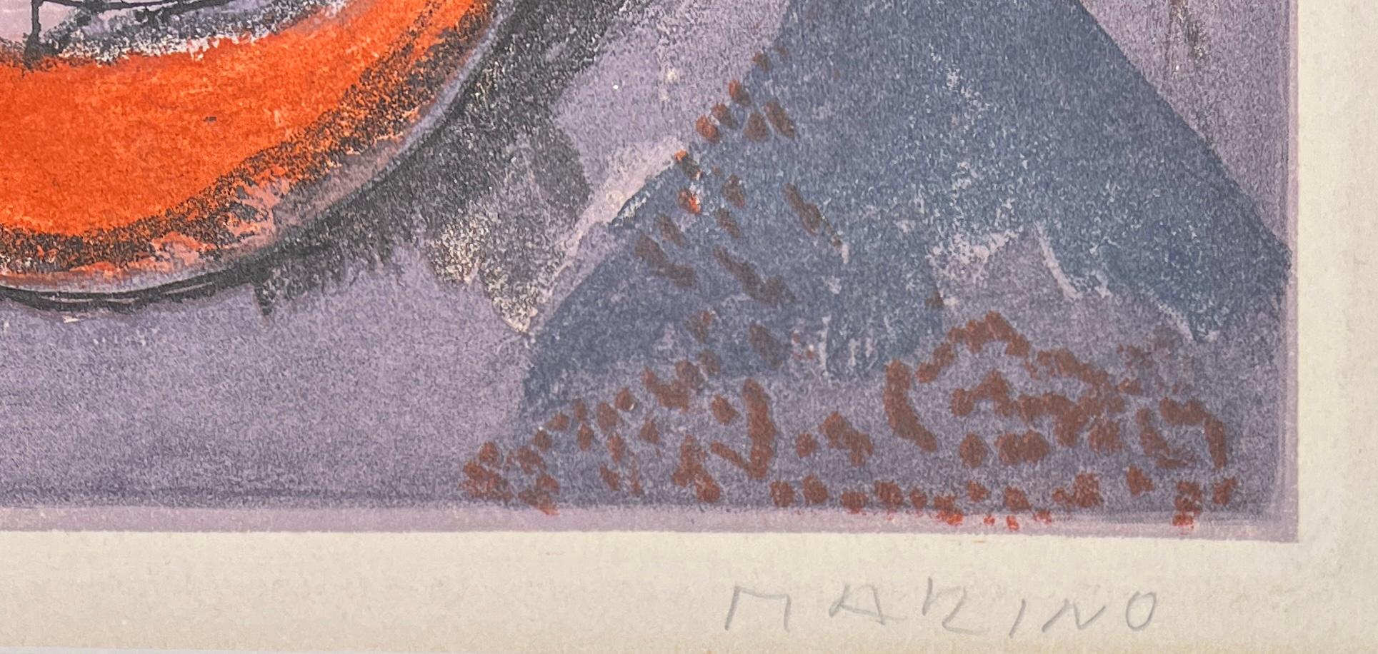 Marino Marini (1901-1980) - Acquaforte e acquatinta colorata su carta Arches - 1978 in vendita 2