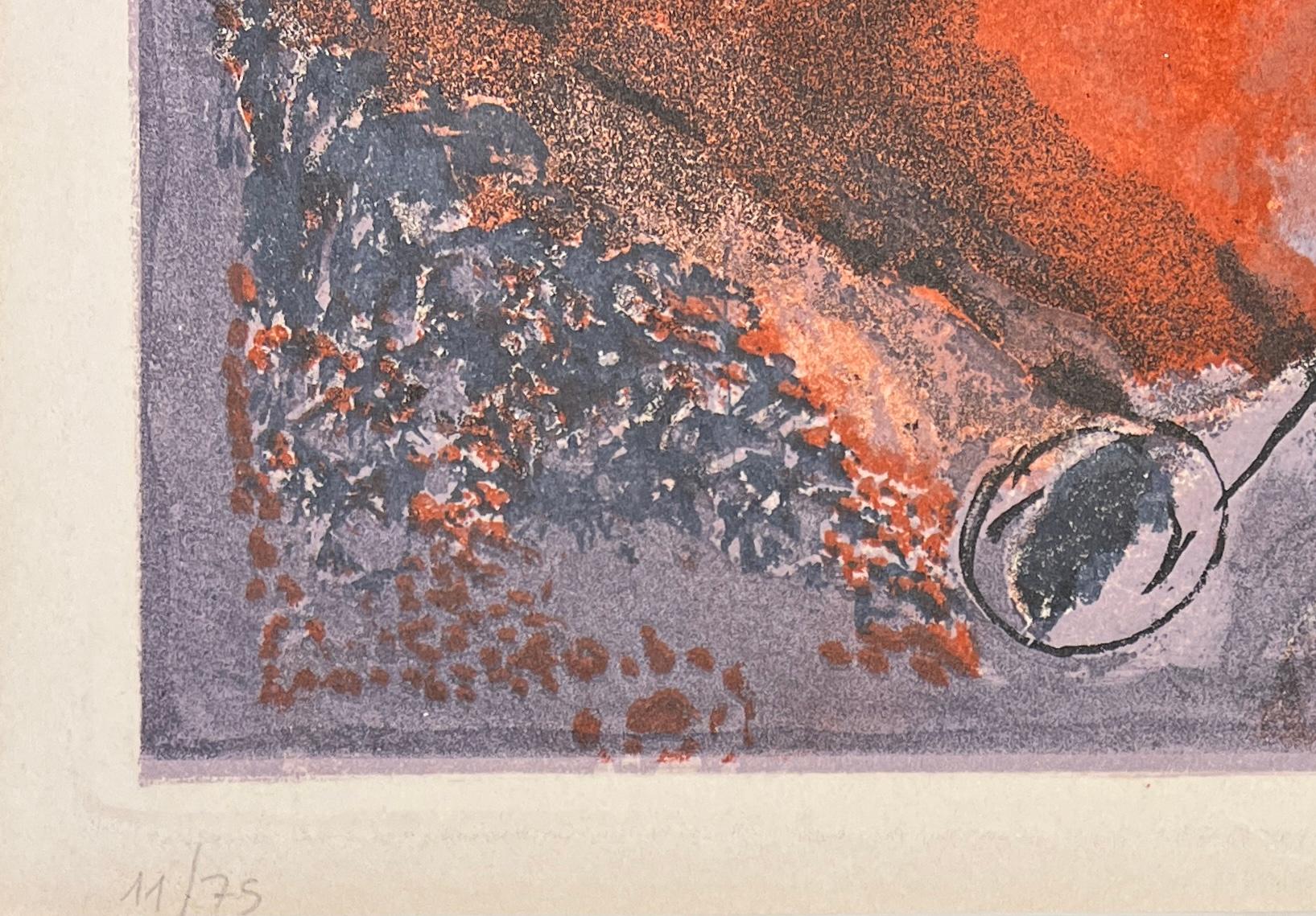 Marino Marini (1901-1980) - Acquaforte e acquatinta colorata su carta Arches - 1978 in vendita 3