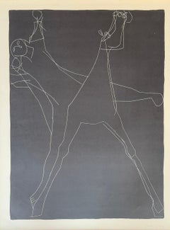Marino Marini (1901 - 1980) - Giochi a cavallo - Lithographie auf Papier - 1953