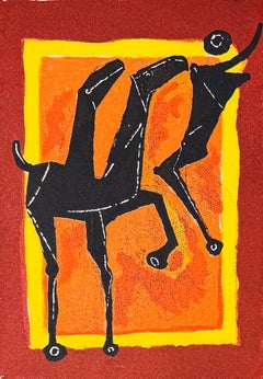Marino Marini (1901-1980) - Giocoliere - Acquaforte e acquatinta a colori su Arches