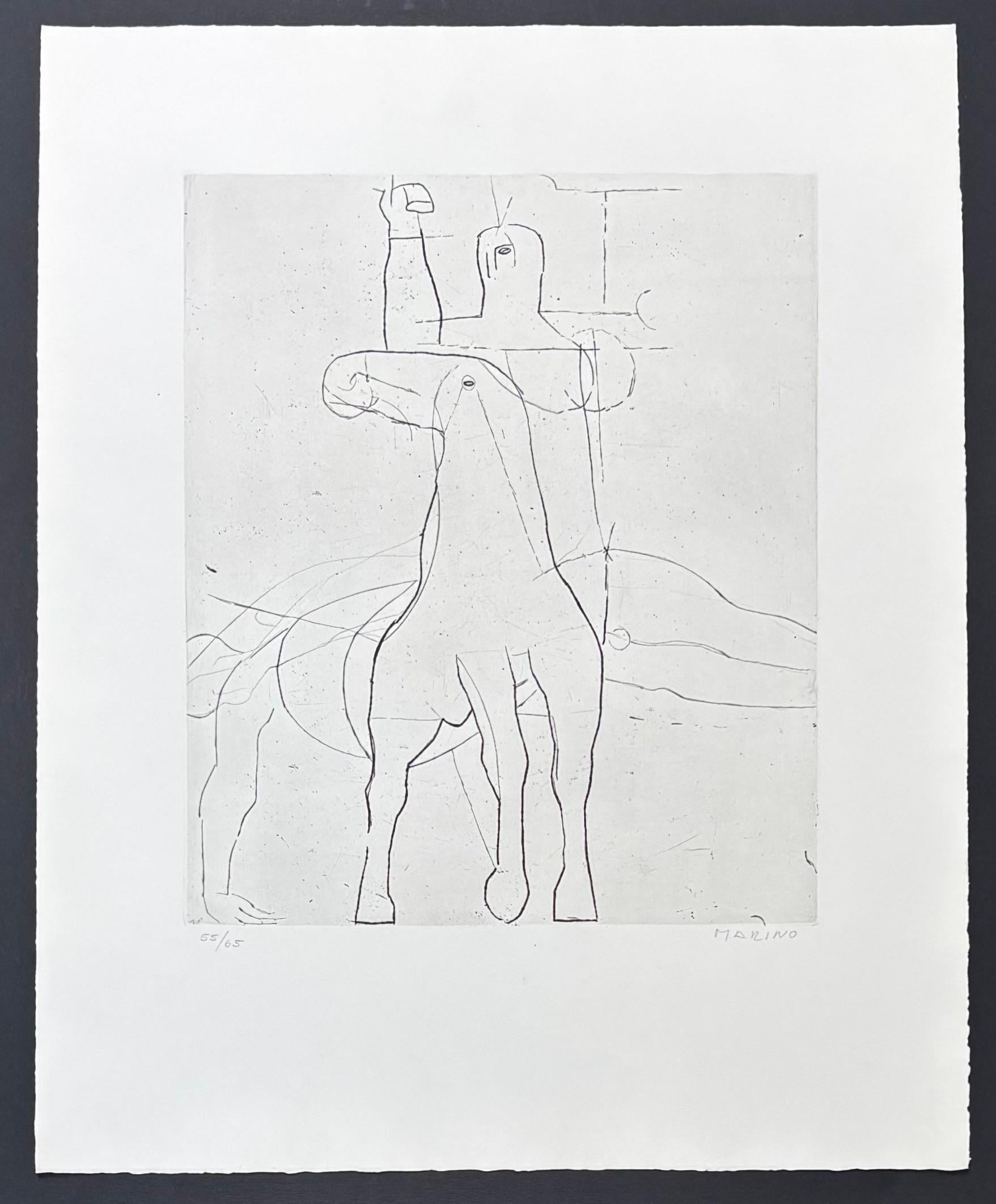 Marino Marini ( 1901 - 1980 ) - Giocoliere - Radierung auf Papier - 1950 im Angebot 2