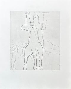 Marino Marini ( 1901 - 1980 ) - Giocoliere - Radierung auf Papier - 1950