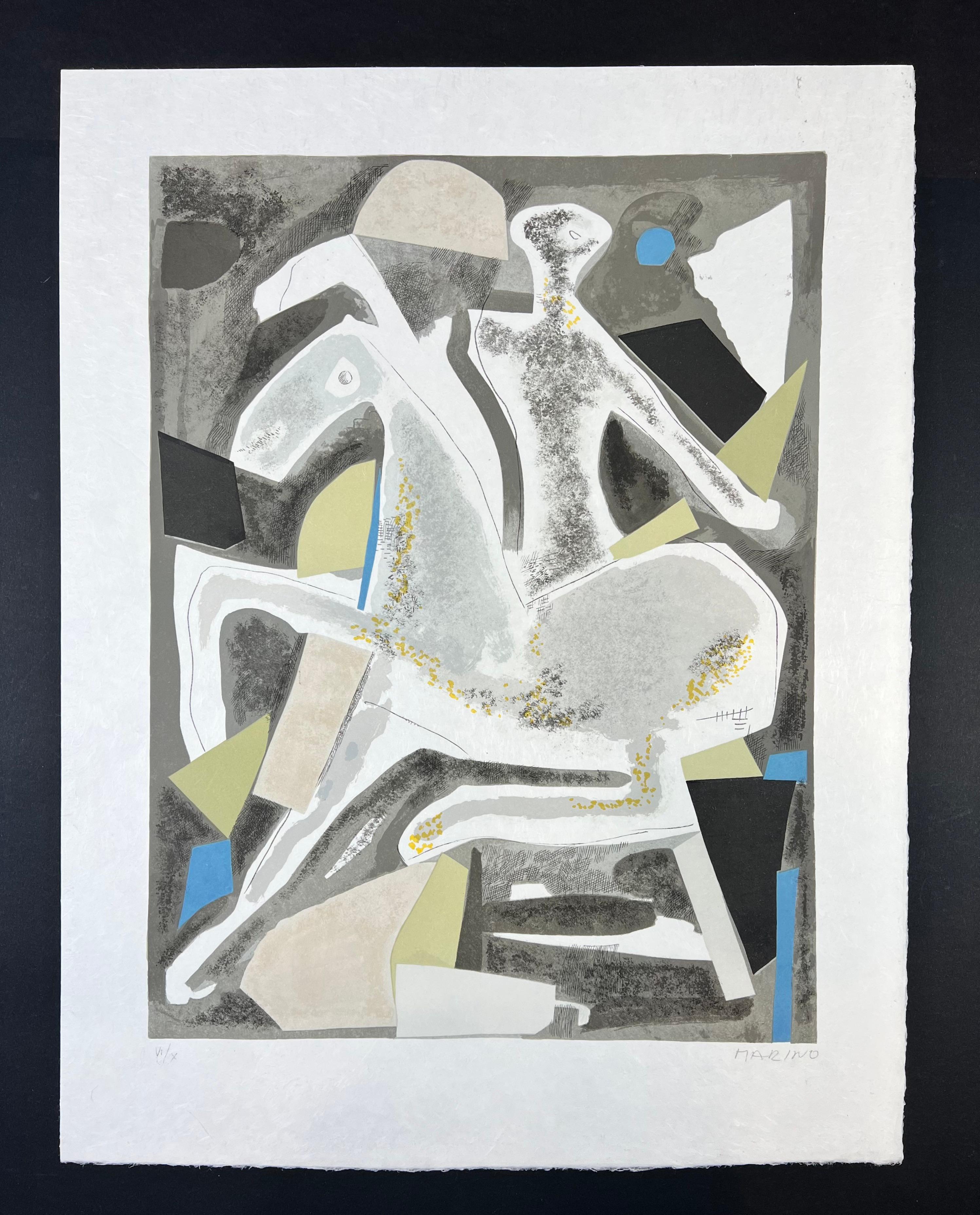 Marino Marini ( 1901 – 1980 ) – hand-signed deluxe lithography on japanese paper For Sale 5