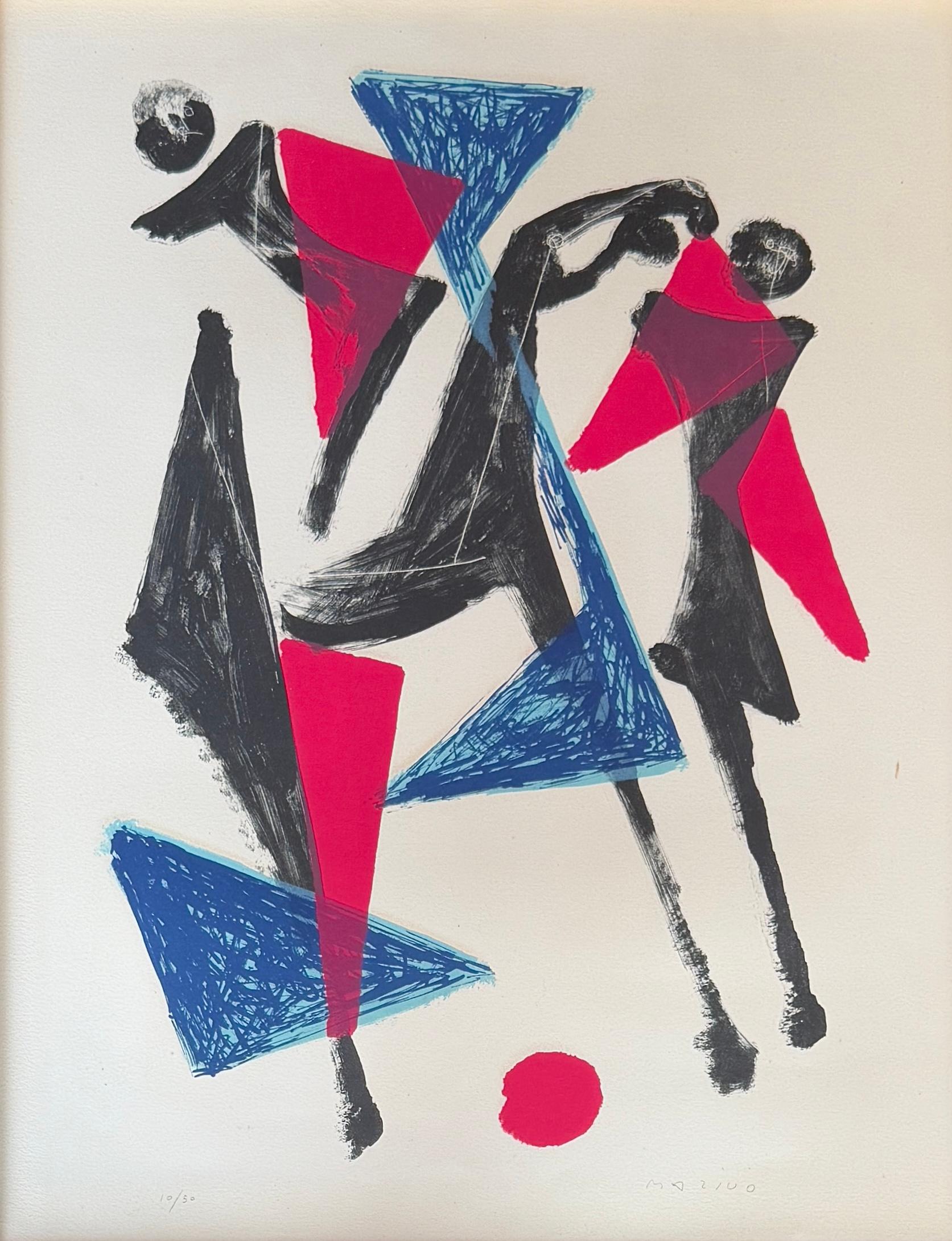 Marino Marini (1901 - 1980) - LE CHEVAL AU MANEGE - Litografía en color sobre papel - en venta 1
