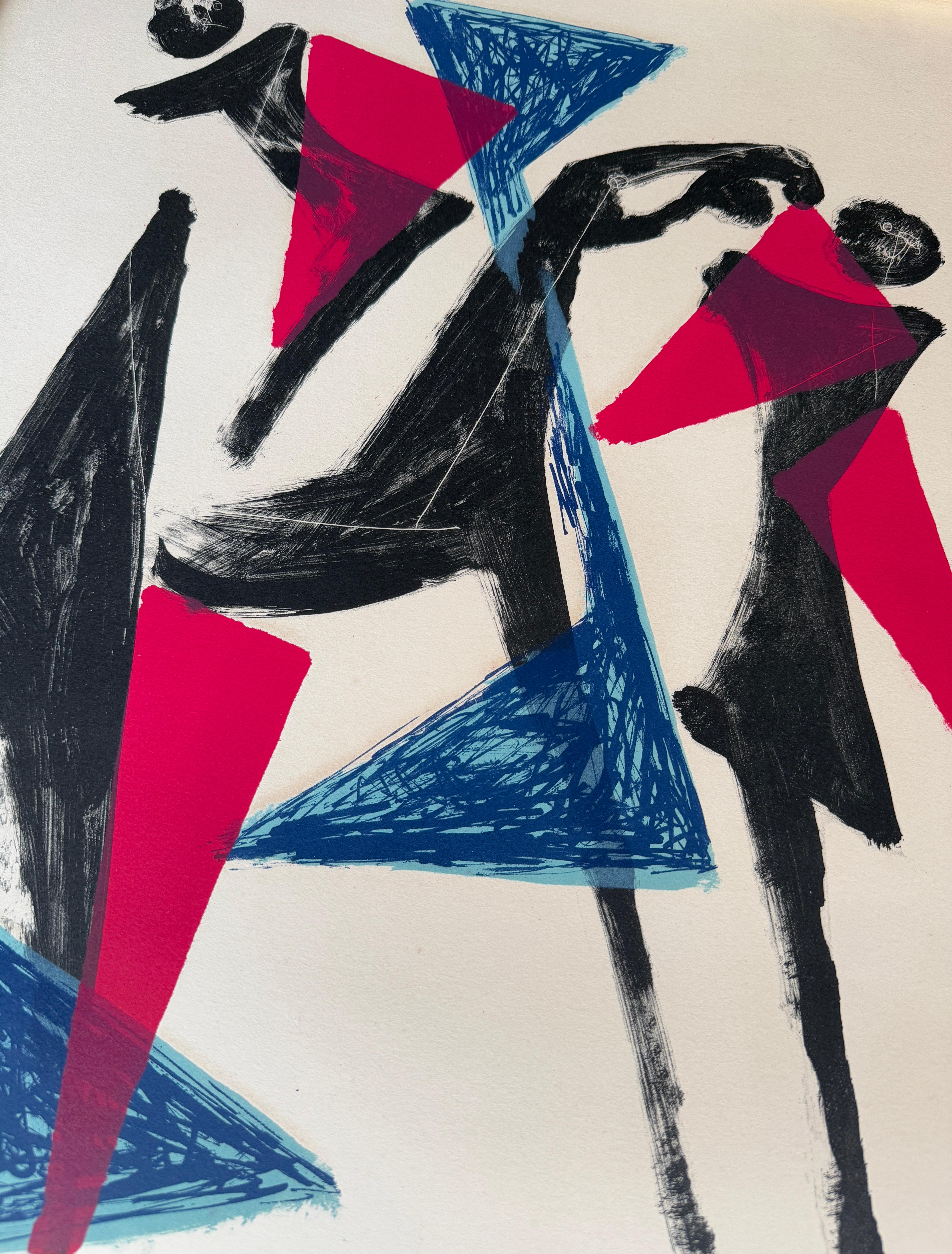 Marino Marini (1901 - 1980) - LE CHEVAL AU MANEGE - Litografía en color sobre papel - en venta 2