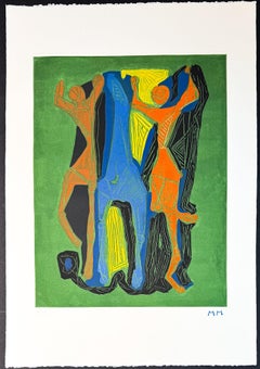 Marino Marini (1901–1980) - MARINO FROM GOETHE - Color drypoint etching