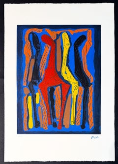 Marino Marini (1901–1980) - MARINO FROM GOETHE - Color drypoint etching