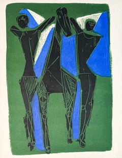 Marino Marini (1901–1980) - MARINO FROM GOETHE - Color drypoint etching