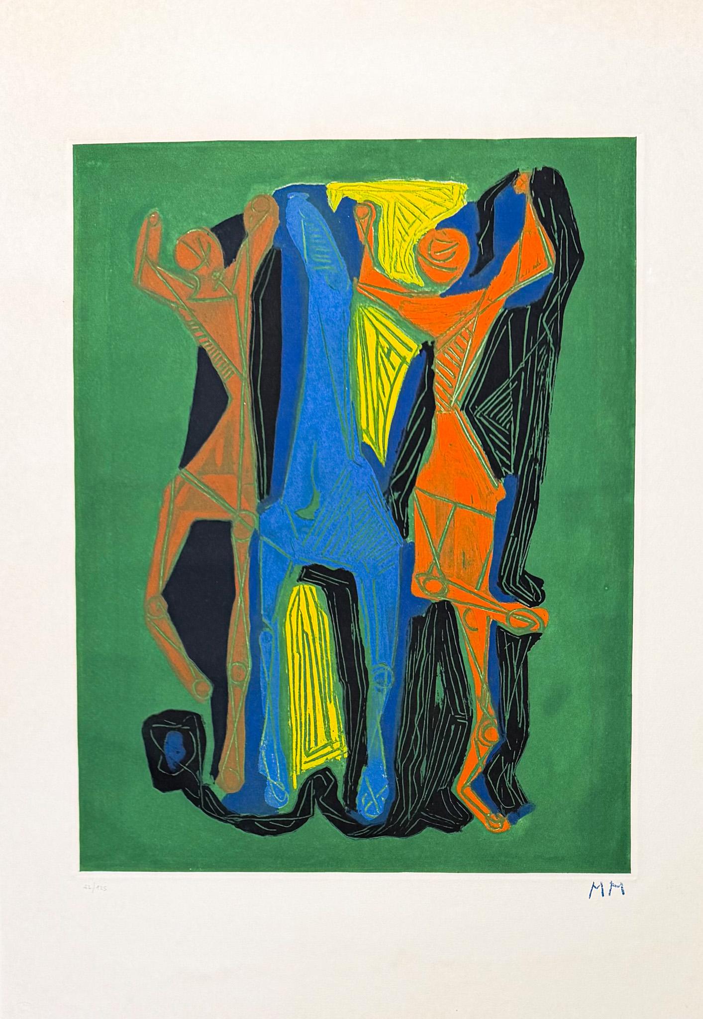 Marino Marini (1901-1980) - MARINO FROM GOETHE - Color etching and aquatint For Sale 2
