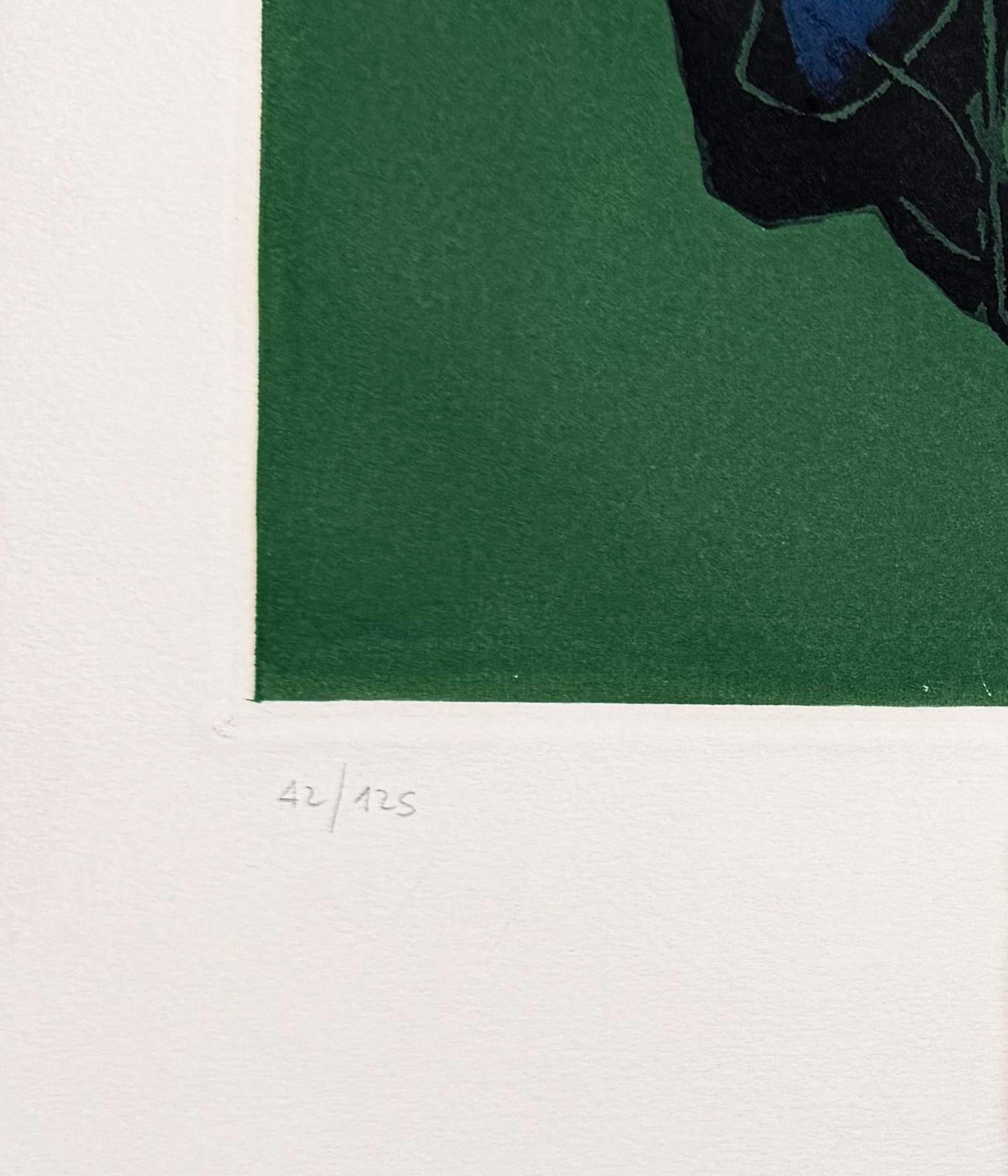 Marino Marini (1901-1980) - MARINO FROM GOETHE - Color etching and aquatint For Sale 4