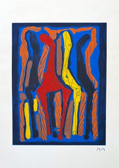Marino Marini (1901-1980) - MARINO FROM GOETHE IV - Color etching and aquatint